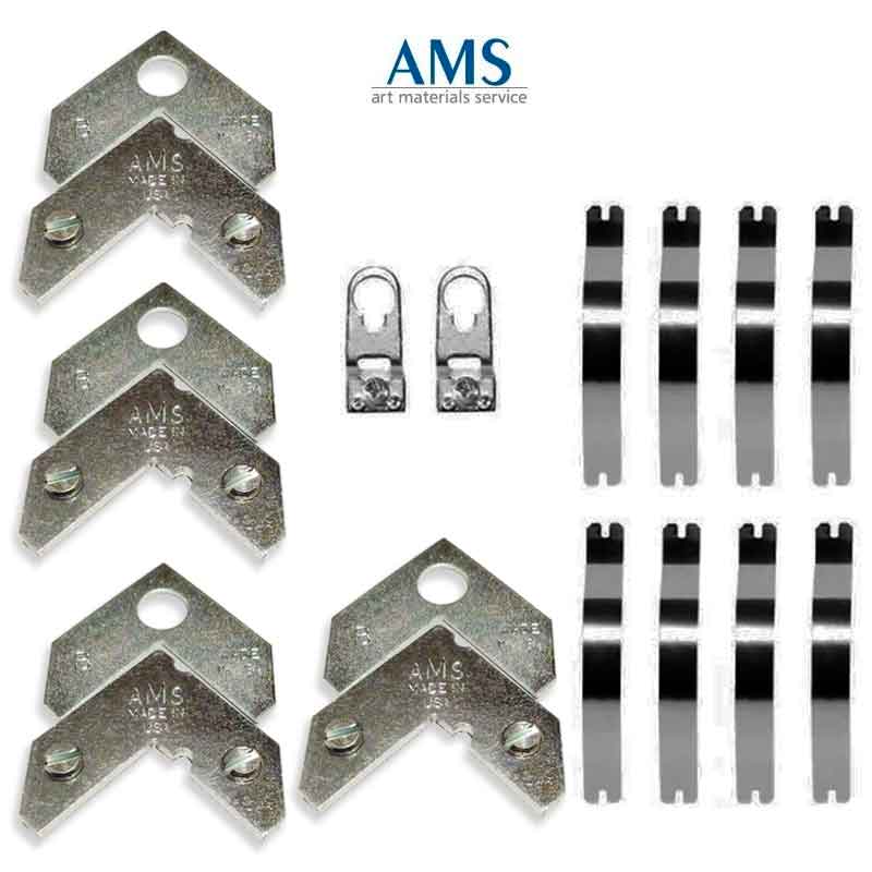 AMS ESCUADRAS Y COLGADORES PARA MONTAR MARCOS DE ALUMINIO PARA CUADROS DECORATIVOS